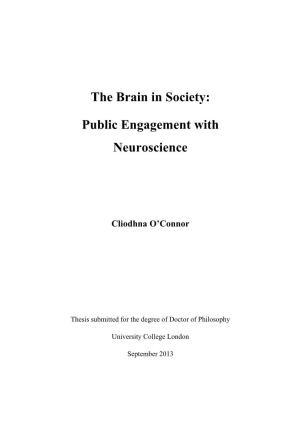 Public Engagement with Neuroscience