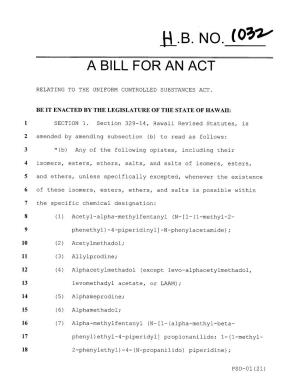 O~~~4 a Bill for an Act