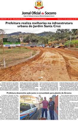 Prefeitura Realiza Melhorias Na Infraestrutura Urbana Do Jardim Santa Cruz