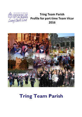 Tring Team Parish Profile for Part Time Team Vicar 2016