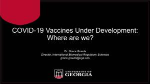 COVID-19 Vaccines Under Development | Piedmont Healthcare