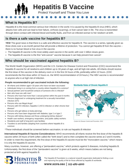 The Hepatitis B Vaccine Is the Most Widely Used Vaccine in the World, with Over 1 Billion Doses Given