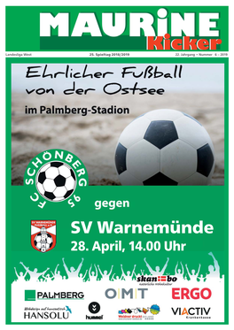 Maurine-Kicker 6/2019 SV Warnemünde