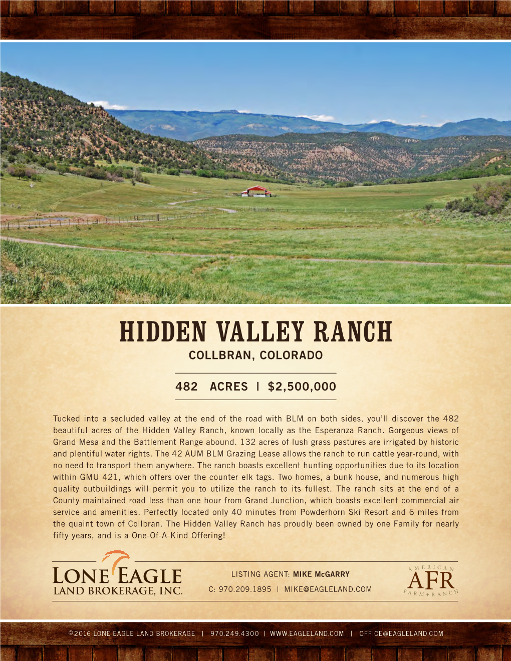 Hidden Valley Ranch Collbran, Colorado