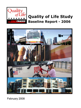 Quality of Life Study Baseline Report - 2006