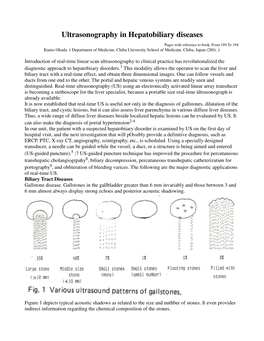 Ultrasonography in Hepatobiliary Diseases
