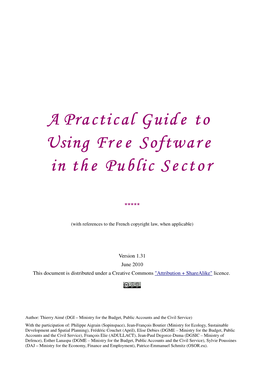 A Practical Guide to Using Free Software in the Public Sector