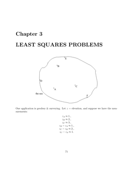 Chapter 3 LEAST SQUARES PROBLEMS