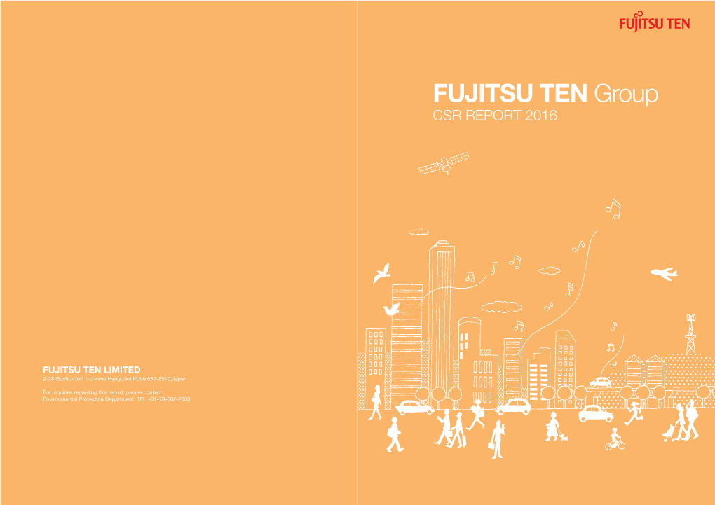 FUJITSU TEN Group CSR REPORT 2016