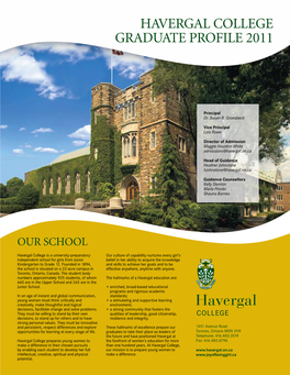 Havergal College Graduate Profile 2011