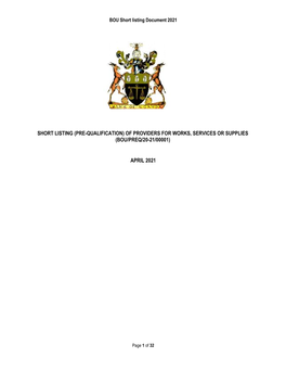 BOU Short Listing Document 2021