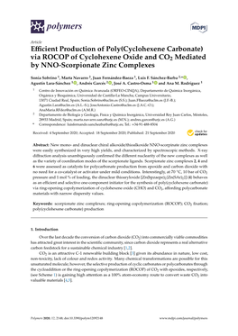 Efficient Production of Poly(Cyclohexene Carbonate)