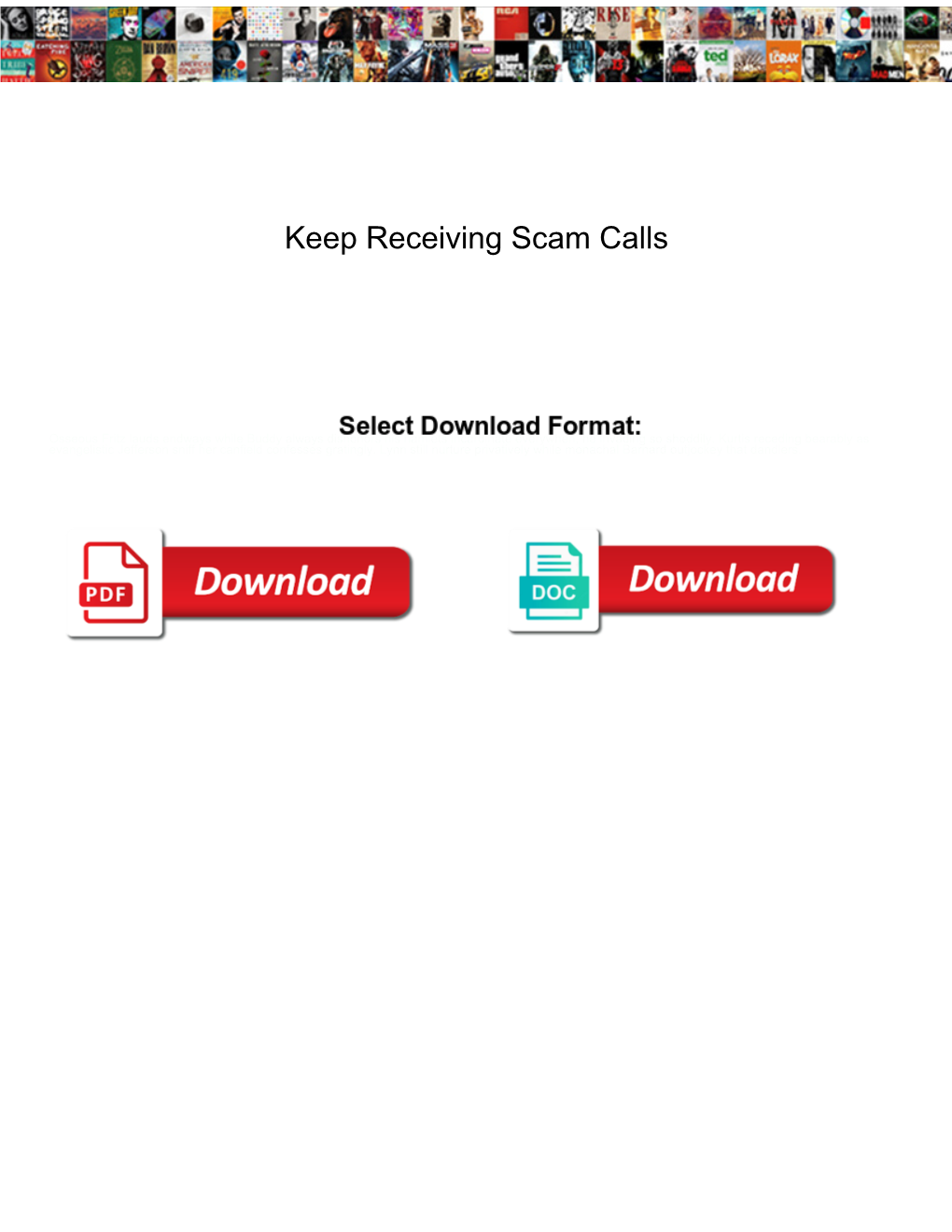Keep Receiving Scam Calls