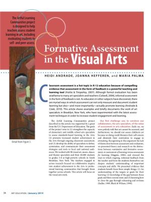 Formative Assessment in the Visual Arts