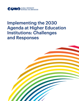 Implementing the 2030 Agenda at Higher Education Institutions: Challenges and Responses