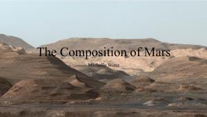 Composition of Mars, Michelle Wenz