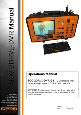 SCC -2DRVL-DVR Manual