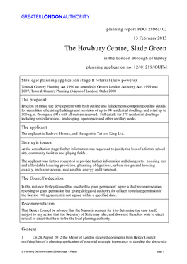 The Howbury Centre, Slade Green