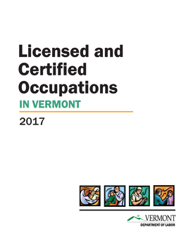 Licensed and Certified Occupations in VERMONT 2017