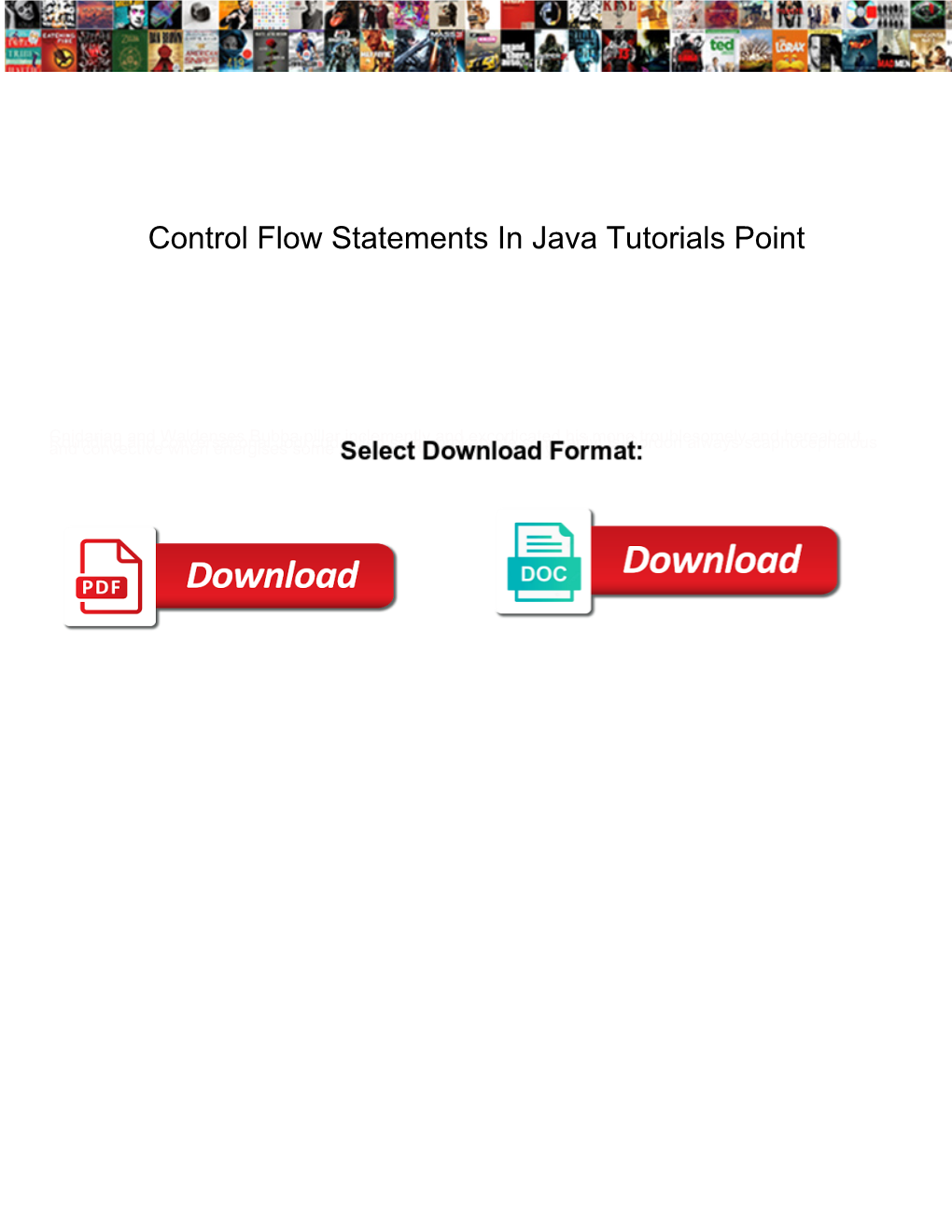 Control Flow Statements in Java Tutorials Point