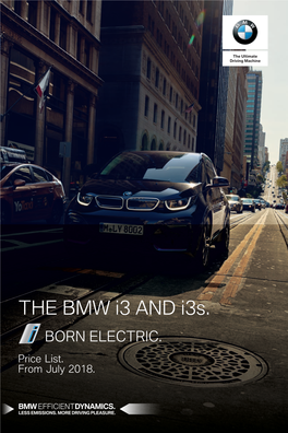 THE BMW I3 and I3s. BORN ELECTRIC