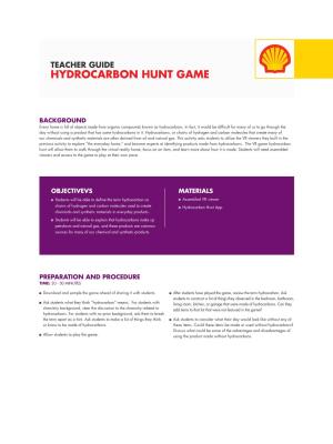 Hydrocarbon Hunt Game