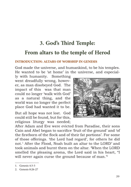 3. God's Third Temple: from Altars to the Temple of Herod