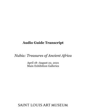 Nubia: Treasures of Ancient Africa