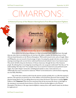 What Exactly Is a Cimarron…?
