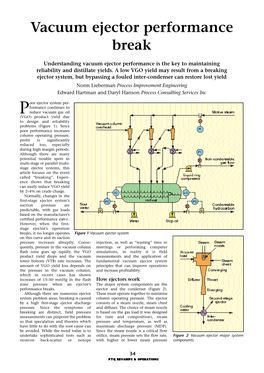 Vacuum Ejector Performance Break