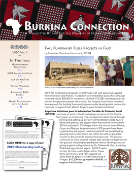2020 Membership Letter Burkinabé Agricultural Expert
