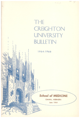 The Creighton University Bulletin