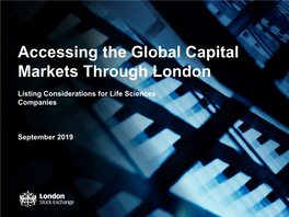 Accessing the Global Capital Markets Through London Listing