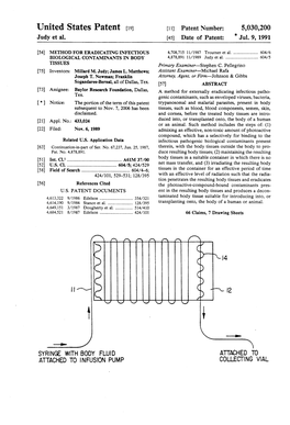 United States Patent (19) 11 Patent Number: 5,030,200 Judy Et Al
