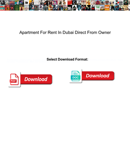 Apartment for Rent in Dubai Direct from Owner