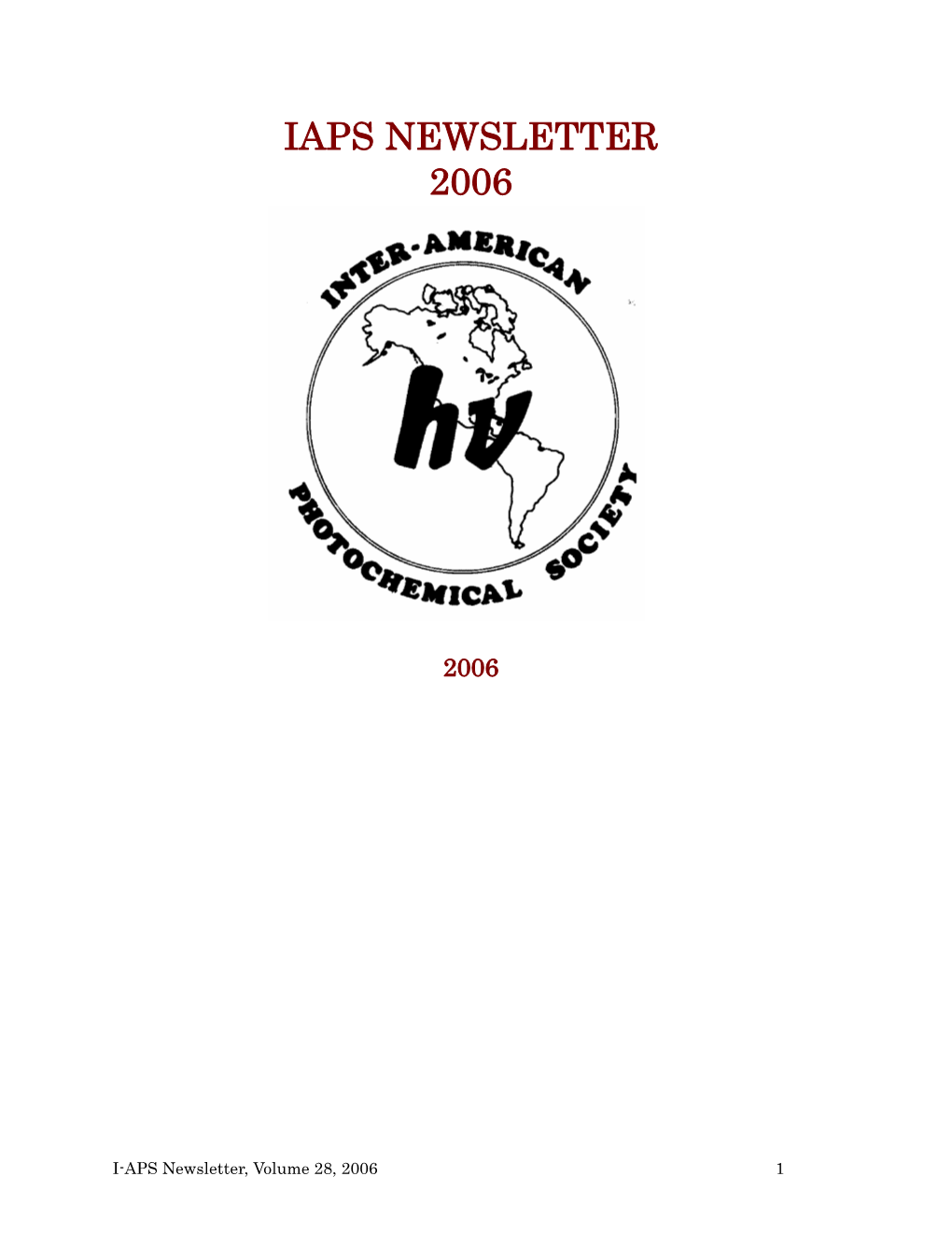 Iaps Newsletter 2006