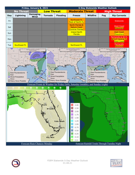 5-Day Weather Outlook 01.08.21