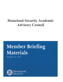 HSAAC October 24 Member Briefing Materials