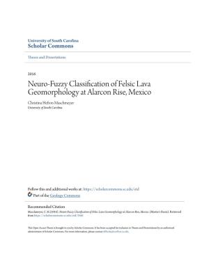 Neuro-Fuzzy Classification of Felsic Lava Geomorphology at Alarcon Rise, Mexico Christina Hefron Maschmeyer University of South Carolina
