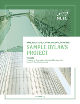 The National Council of Farmer Cooperatives' Sample Bylaw Project