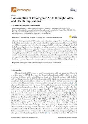 Consumption of Chlorogenic Acids Through Coffee and Health Implications