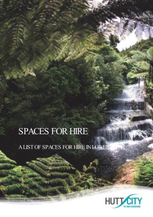 Spaces for Hire
