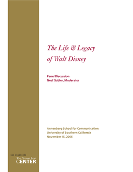 The Life & Legacy of Walt Disney