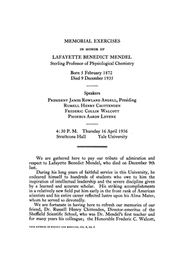 4:30 P. M. Thursday 16 April 1936 Yaleuniversity We Are Gathered