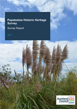 Papatoetoe Heritage Survey 2014