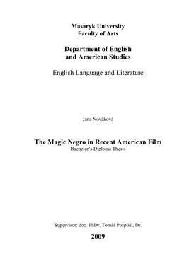 Department of English and American Studies English Language And