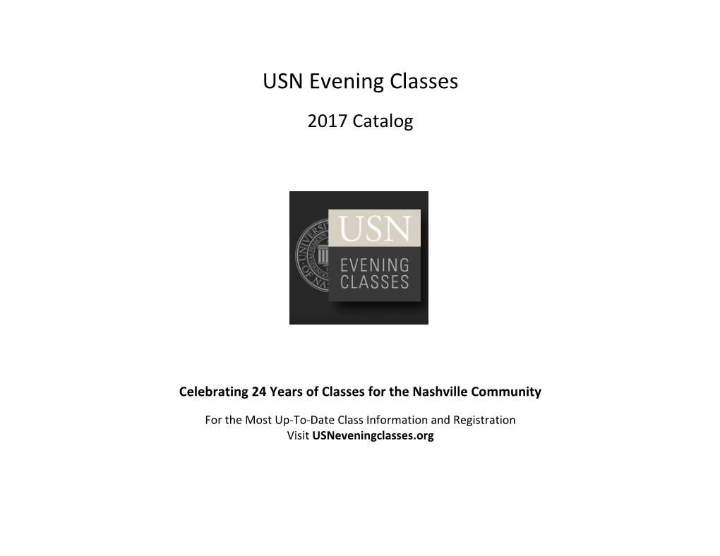 USN Evening Classes