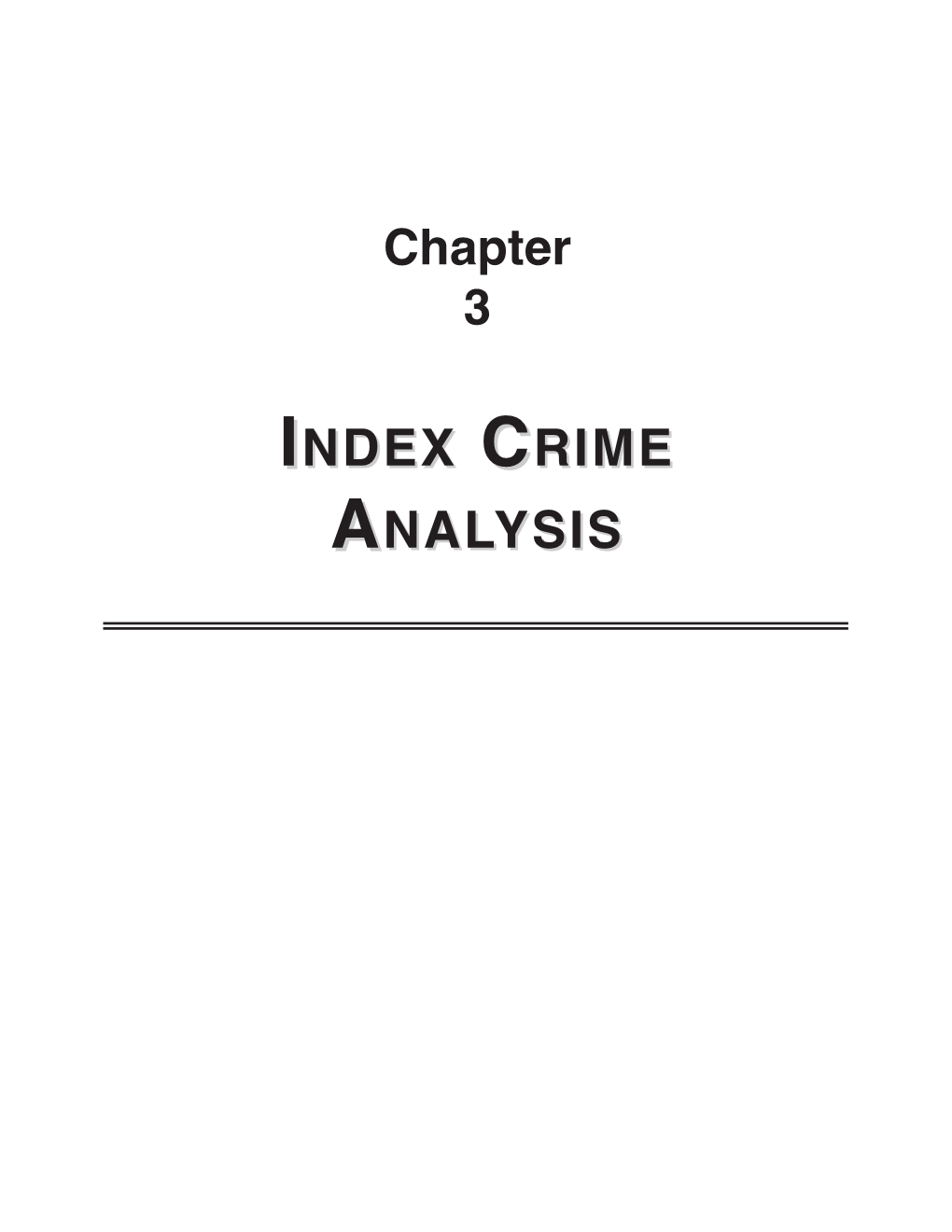 Index Crime Analysis Murder