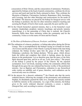 Consecration of Holy Chrism, and the Consecration of Antimensia. Presbyters, Appointed by Bishops at the Head of Parish Communit