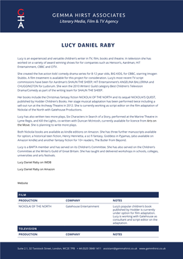 Lucy Daniel Raby